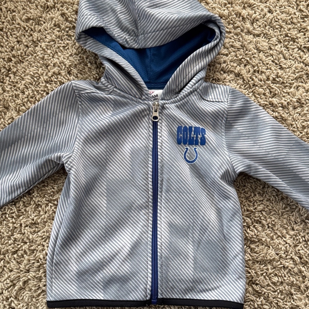 Kids Indianapolis Colts Blue and Gray Hoodie